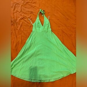 Lime green halter sundress - J Crew - Sz 2